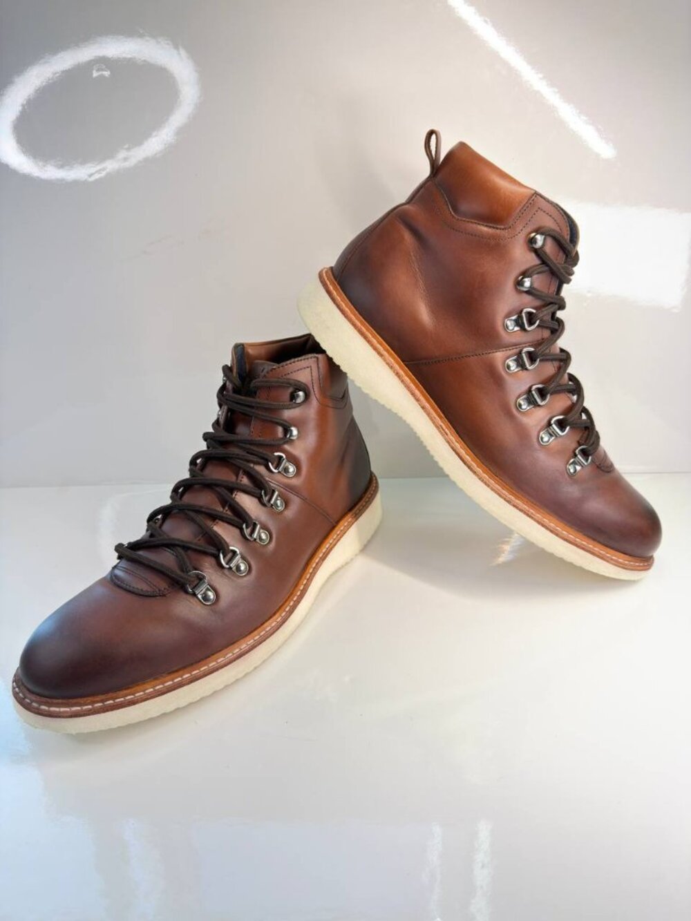 Ted Baker LYKERR Men’s Leather Hiking Boots – Brown – US 11 / EU 44
